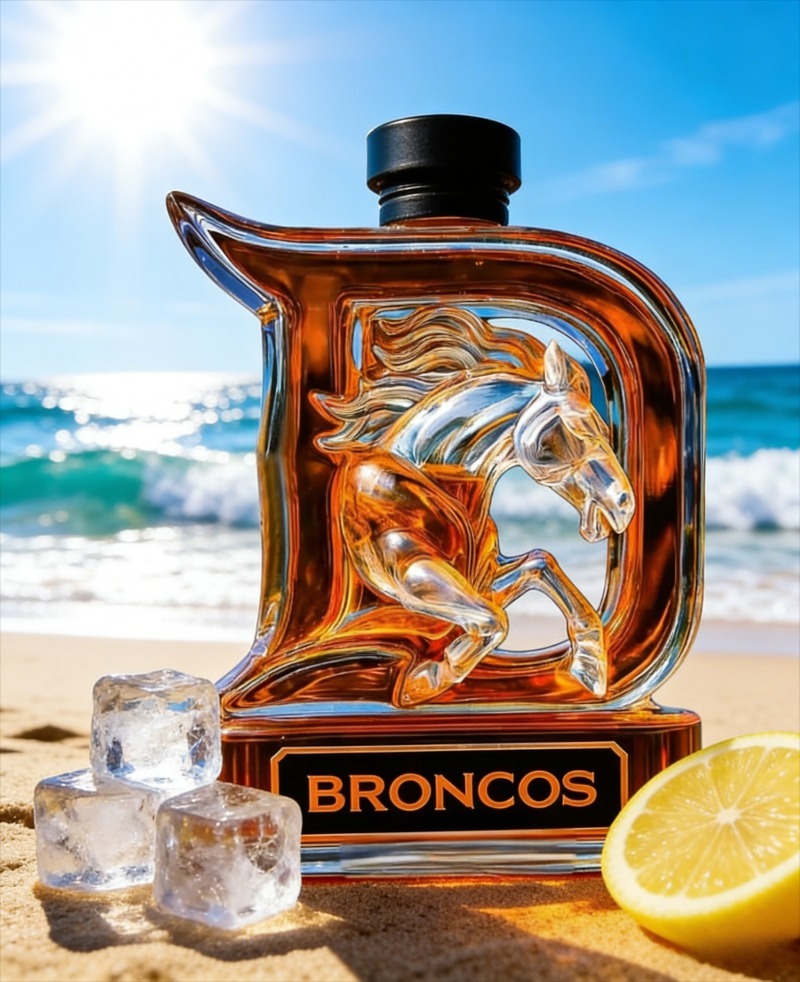 Glass Decanter Whiskey - Decantador de Vidro com Design 3D