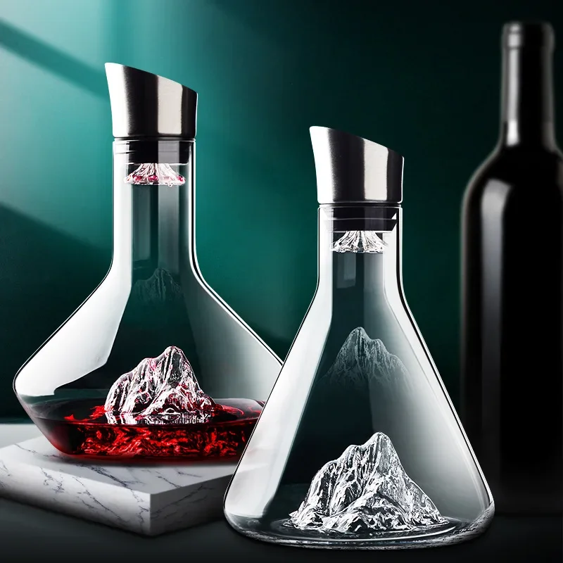 Glass Decanter Whiskey - Decantador de vinho para uísque, 1500ml,
