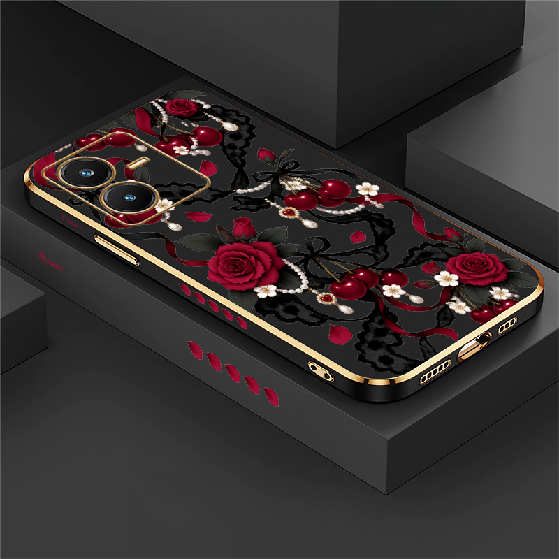Vivo Y28 - Capa com Estampa de Rosa para