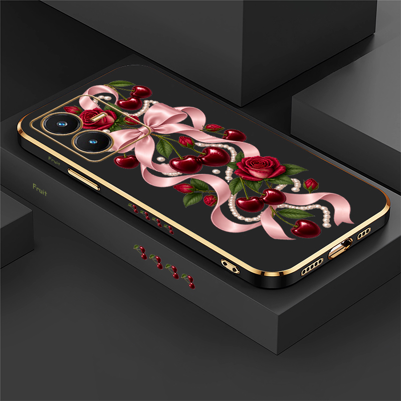 Vivo Y28 - Capa Bow Cherry para Vivo Y28