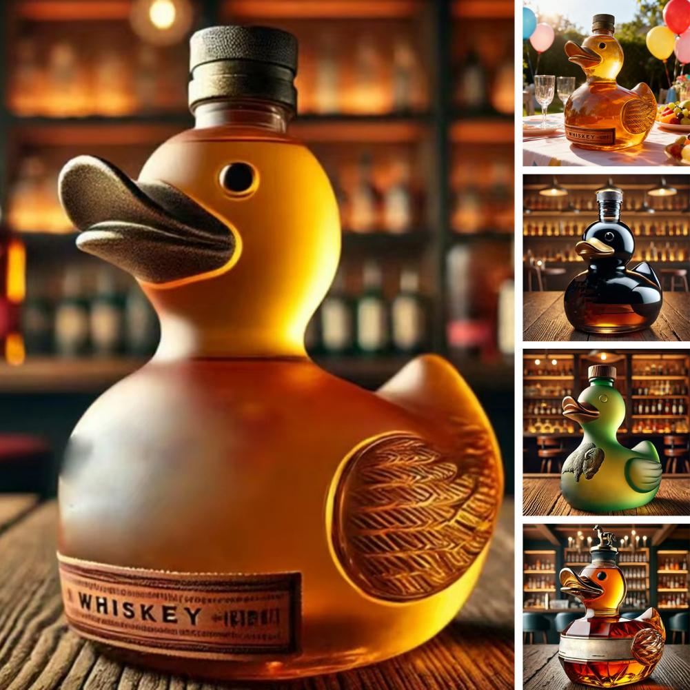 Garrafa de uísque de pato, dec - Glass Decanter Whiskey avaliação e preço